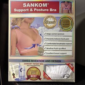 Sankom Compression Shapewear Posture Correcting Classic Bra, Classic, L/XL - New